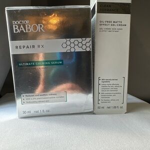Babor Calming Set Repair RX Serum + Matte Gel Cream Oil Control NEW